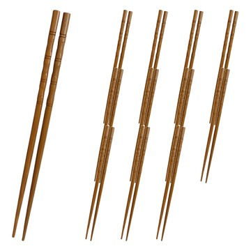 MIKA HOUSE 橘之屋 炭化花瓶筷 天然竹製品 24cm  12雙  炭化 木色  1組