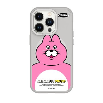 【正版授權】ZIZONE粉紅貓Pingo峽谷強悍MagSafe iPhone手機殼