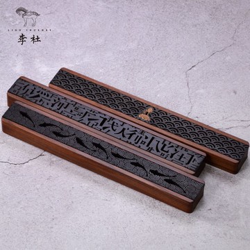 李杜實木沉香線香盒檀香爐家用室內臥香燒香盒熏香爐茶道線香爐