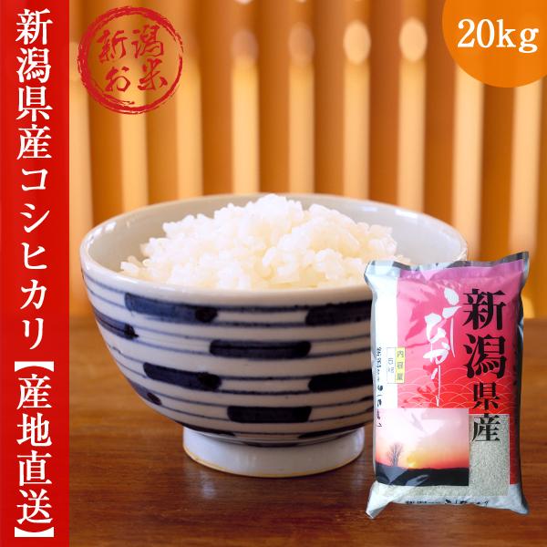 新潟県産コシヒカリ 新米 お米 20kg 5kgx4袋 令和5年産 こしひかり