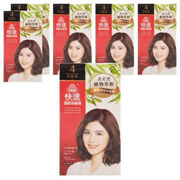 美吾髮 快速護髮染髮霜  4 自然栗  6盒