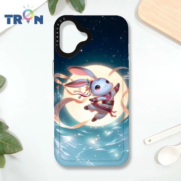 TRON IPHONE 16 PLUS 古風月亮兔子 MAGSAFE 磁吸 防摔 太空殼 透白 手機殼