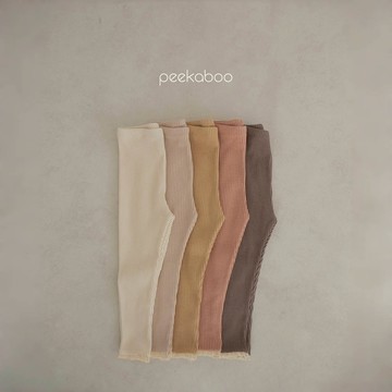 Peekaboo 拼蕾絲彈性兒童長褲【現貨+預購】內搭褲 女韓國童裝 嬰兒長褲 寶寶長褲 嬰兒衣服 寶寶衣服 韓國童裝