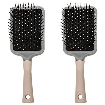 理享家 方形氣墊按摩梳 25.5x7.5cm 粉色 可水洗不發霉  2支