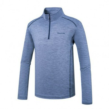 ├登山樂┤台灣 MOUNTNEER 山林 男膠原蛋白長袖排汗衣  # 51P05-77 湛藍