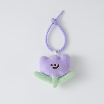 鬱金香絨毛娃娃吊飾