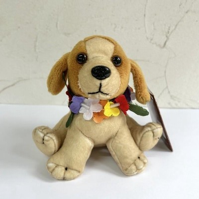 ハワイアンスタイル犬のぬいぐるみ r400