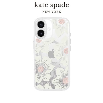 【kate spade】iPhone 16 MagSafe 精品手機殼 流沙殼 經典蜀葵