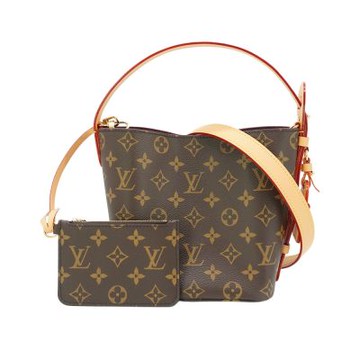 Louis Vuitton LV路易威登 All In BB 帆布二用水桶包(M12925-咖)