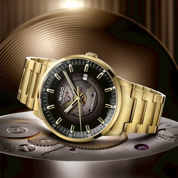 MIDO美度 COMMANDER 香榭系列 鏤空漸變機械腕錶 40mm / M0214073341101