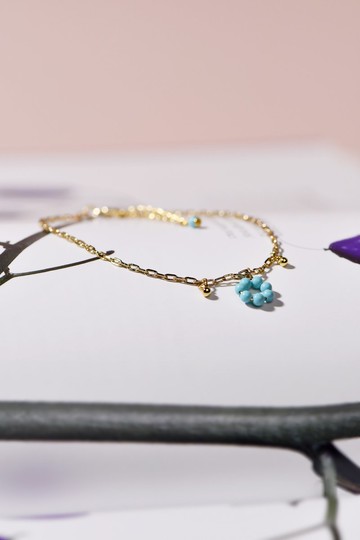 【JIEGEM】薄荷波提手鍊 / 土耳其石