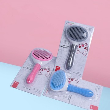 【現貨】寵物一鍵除毛針梳 狗狗梳梳子 貓狗自動腿毛梳 貓狗自動開結針梳 寵物梳子 寵物針梳 寵物理毛梳 狗梳子 貓梳子