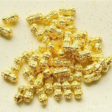 🙏🏻紫南宮 開光加持🔥迷你實心花生閤金擺件開業喬遷小禮品聚寶盆配件diy手工裝飾品