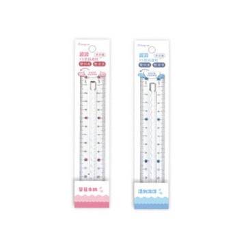 波浪15CM直尺-草莓牛奶/清新海洋