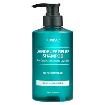 KUNDAL 昆黛爾 全效去屑洗髮露 蘋果綠茶香  500ml  1瓶