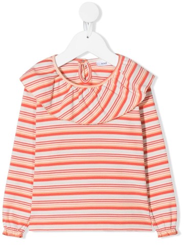 Knot - Farrah Fawcett long-sleeve T-shirt - kids - Cotton - 5 yrs - Pink
