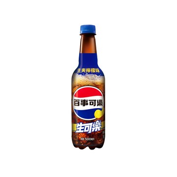 百事/七喜/激浪 百事生可樂檸檬口味500ML(24入/箱)