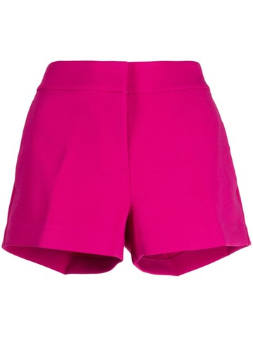 Michael Kors - tailored pressed-crease shorts - women - Polyester/Polyester/Elastane - 4 - Purple