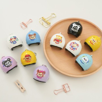 MOLOKA | 安全帽造型吊飾 鑰匙圈三入組