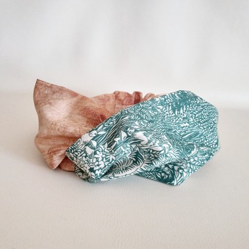 交叉款髮帶 寬版頭巾 森與動物們 x 茶色 18