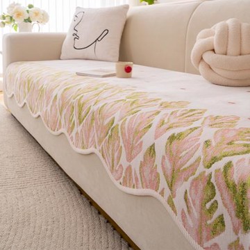 小清新異形沙發墊2025四季新款一片式直排蓋布巾ins風防滑坐墊子