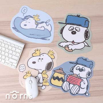 【Norns】Peanuts史努比OLAF Slim超薄造型滑鼠墊-Norns Original Design Snoopy Olaf 電腦滑鼠桌墊(每款式最少需購買2件)