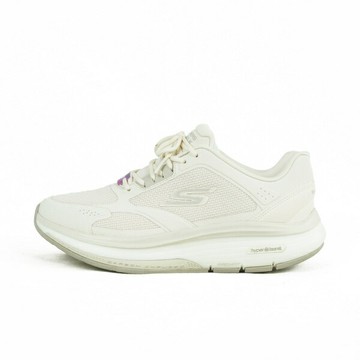 Skechers 思克威爾 Go Walk Workout [125137WNAT] 女 慢跑鞋 寬楦 跑鞋 米]白