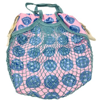 Zappgirlbrabra 泰國網袋手提包 彩色 215g  38 x 35.5cm 背帶25cm