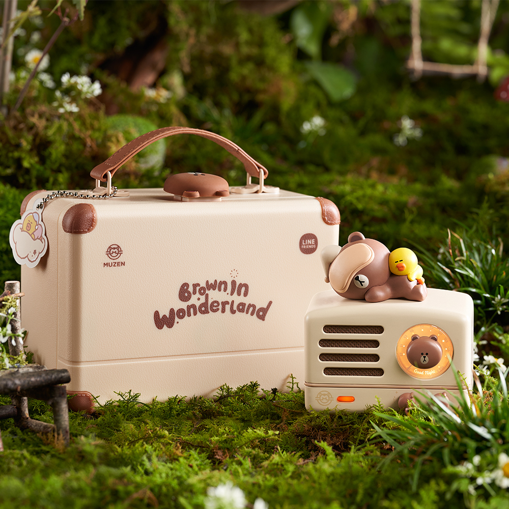 熊大晚安珍藏版【MUZEN 復古音響】MUZEN x LINE 聯名 OTR Metal 藍牙喇叭收音機 雙子座生日快樂 生日禮 放鬆 紓壓 音樂 好友