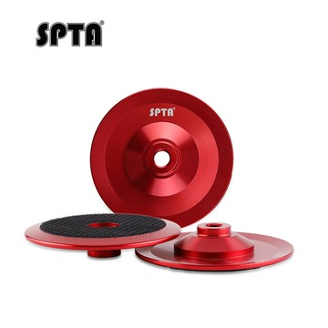Spta 5 英寸 125 毫米鋁背墊鉤環背板支架,帶心軸 M14 用於拋光墊汽車 Rotray 拋光機拋光機