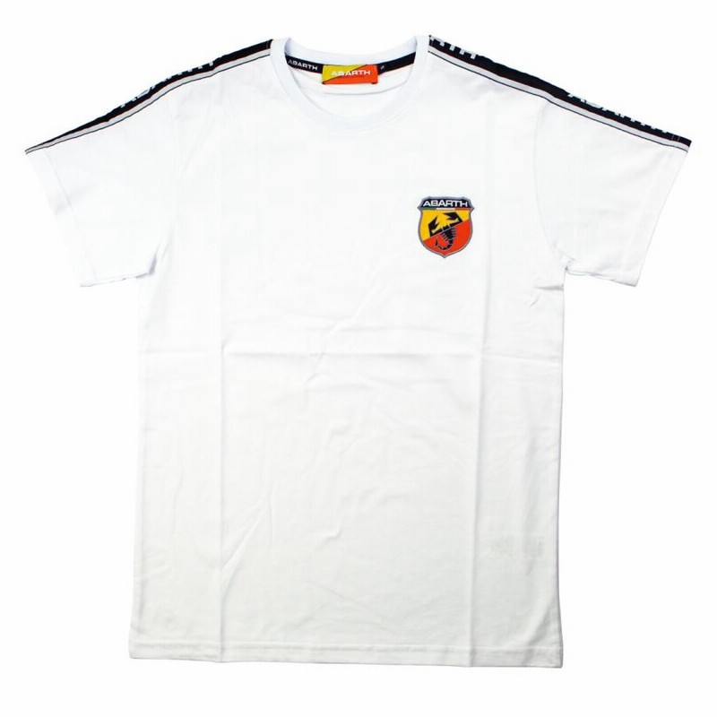 アバルト オフィシャル Abarth MC Tシャツ ホワイト 白 | LINEブランド 