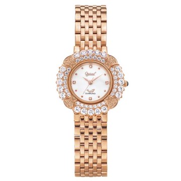 【Ogival 愛其華】璀璨薔薇 時尚珠寶腕錶 (380-31.1DLR) 玫瑰金