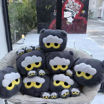 ⭐韓國代購正版⭐ 權志龍卡通可愛灰色大抱枕居家ZOA禮物毛絨娃娃韓國