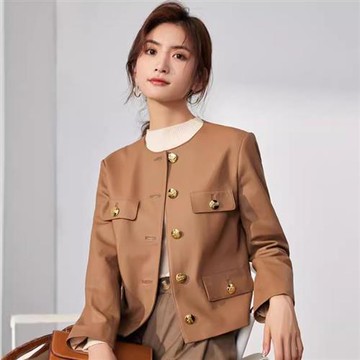 【巴黎精品】現貨+預購 頂級真皮皮衣外套真羊皮皮衣秋冬夾克休閒女裝-雙色短款綿羊皮女外套2色a1le59