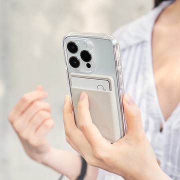 不沾紋液態矽膠MagSafe磁吸感應卡套 感應卡包 手機感應