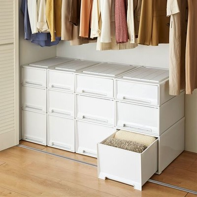 フィッツ衣装ケース 2個組 クローゼット用 ホワイト B 幅30 奥行53 高さ23 通販 Lineポイント最大get Lineショッピング