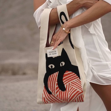 【Maison De Auri】Jumbo 大提包/ 厚針織/ Meow Jumbo 大喵喵