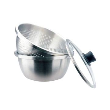 CLARE 可蕾爾 晶鑽316不鏽鋼多用途湯漏鍋調理鍋 24cm-Leidea樂德兒