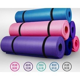 【瑜珈墊-慢生活-厚10mm-3件套-NBR-183*61cm-1套/組】瑜伽墊 防滑瑜珈墊 健身毯子(3件套 : 墊+扣(繩)+包)-56008