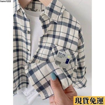 💦台灣限時低價💦 兒童襯衫男2025新款寶寶洋氣純棉格子襯衣秋季中小童時尚翻領開衫