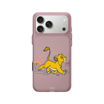 iPhone 17 Pro Max Clear (相機按鈕) 晶醺玫 - Disney - Lion King 迪士尼-獅子王 - 辛巴成長中