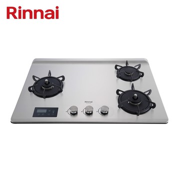 林內 檯面式緻溫三口爐 不銹鋼左 桶裝 RB-A3760S LPG