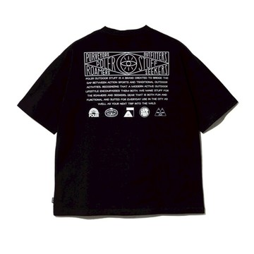 日本限定 POLER HISTORY RELAX FIT TEE-POLER HISTORY 品牌歷程寬鬆短袖T恤 / 黑