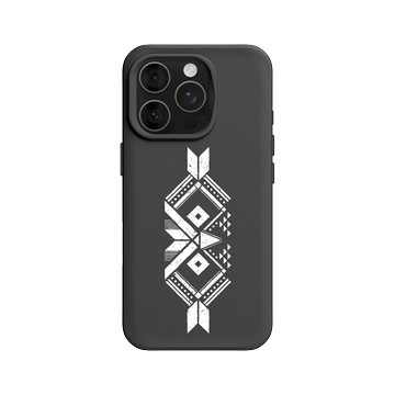 iPhone 16 Pro SolidX 黑 - 花生騷 WasangShow - 幾何貓頭鷹之眼