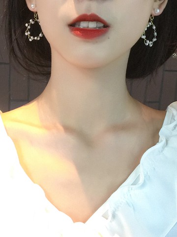 耳釘2021年新款潮純銀針高級感珍珠耳環女法式冷淡風設計師耳飾