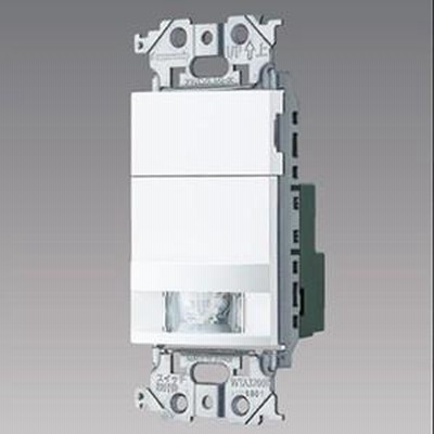 パナソニック 熱線センサ付自動スイッチ子器 かってにスイッチ DC12V ブランクチップ付 マットホワイト WTA19119W