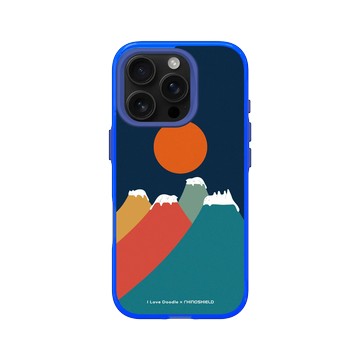 iPhone 16 Pro Clear 激光藍 - ilovedoodle (Lim Heng Swee) - Cat Landscape - Colorful Mountains 貓咪五彩山