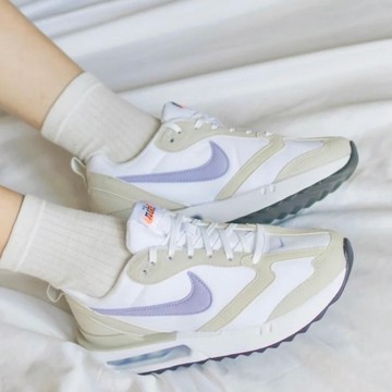 S.G Nike Wmns Air Max Dawn DC4068-100 女 休閒鞋 運動 復古 麂皮 舒適穿搭 灰白