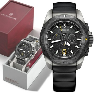 VICTORINOX 瑞士維氏 I.N.O.X. Chrono 強韌輕巧 防磁抗震200米計時腕錶-黑43mm(VISA-242011)