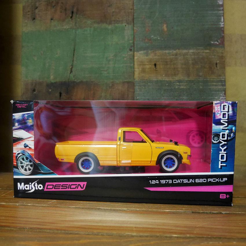 ダットサン ピックアップ トラック Maisto 1/24 レトロミニカー TOKYO MOD 1973 Datsun 620 Pick up  Yellow | LINEショッピング